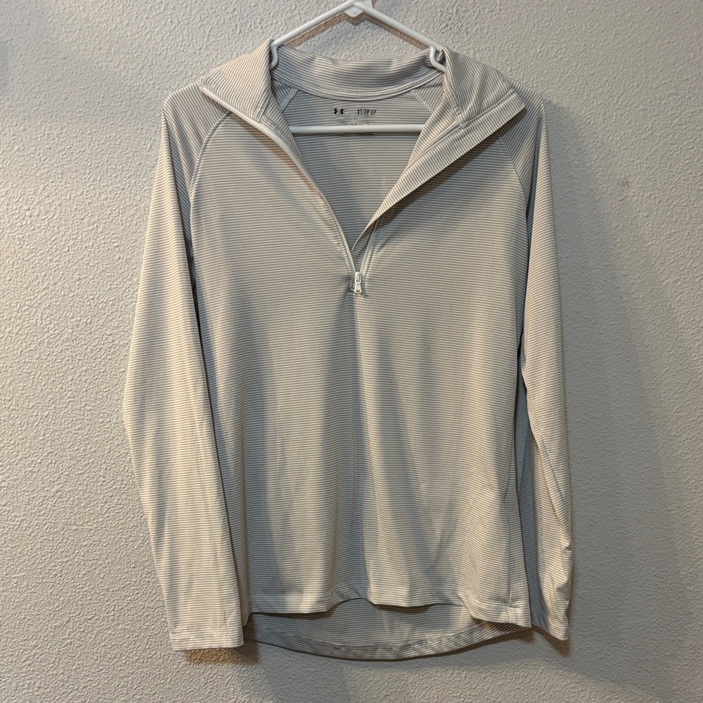 Under Armour Light Gray Zip Pullover